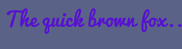 Image with Font Color 5710D2 and Background Color 5B6287
